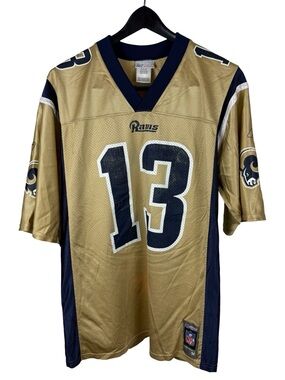 Vintage 2000s Reebok St Louis Rams Kurt Warner NFL Jersey Size M